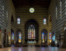interior of the basilica of san francesco  siena  italy