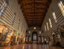 interior view of basilica of san francesco in siena  italy
